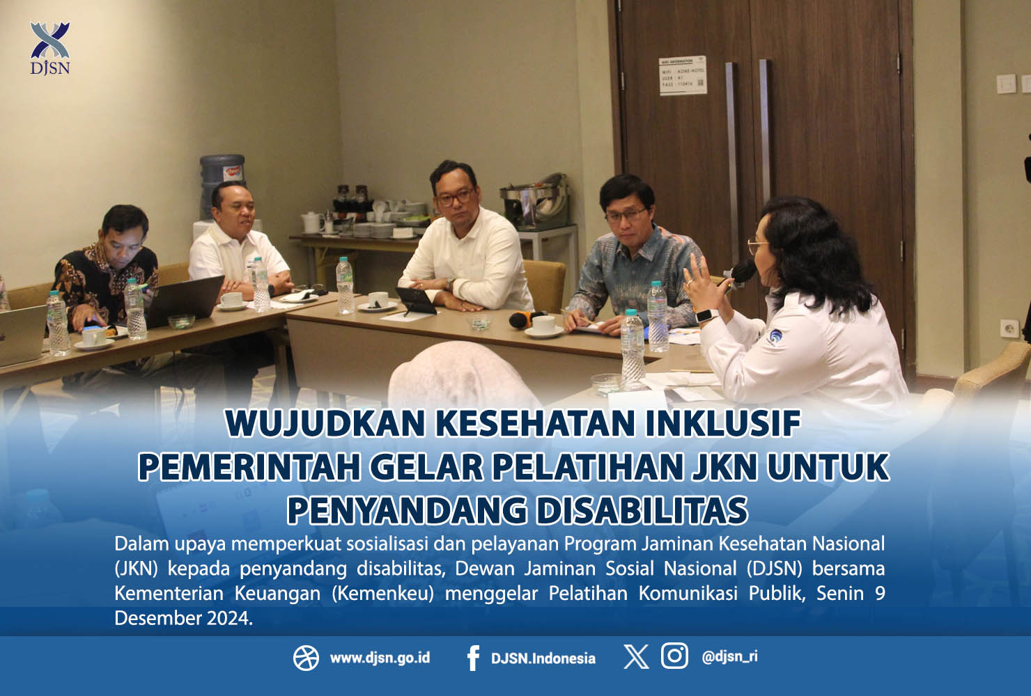 Wujudkan Kesehatan Inklusif Pemerintah Gelar Pelatihan JKN untuk Penyandang Disabilitas